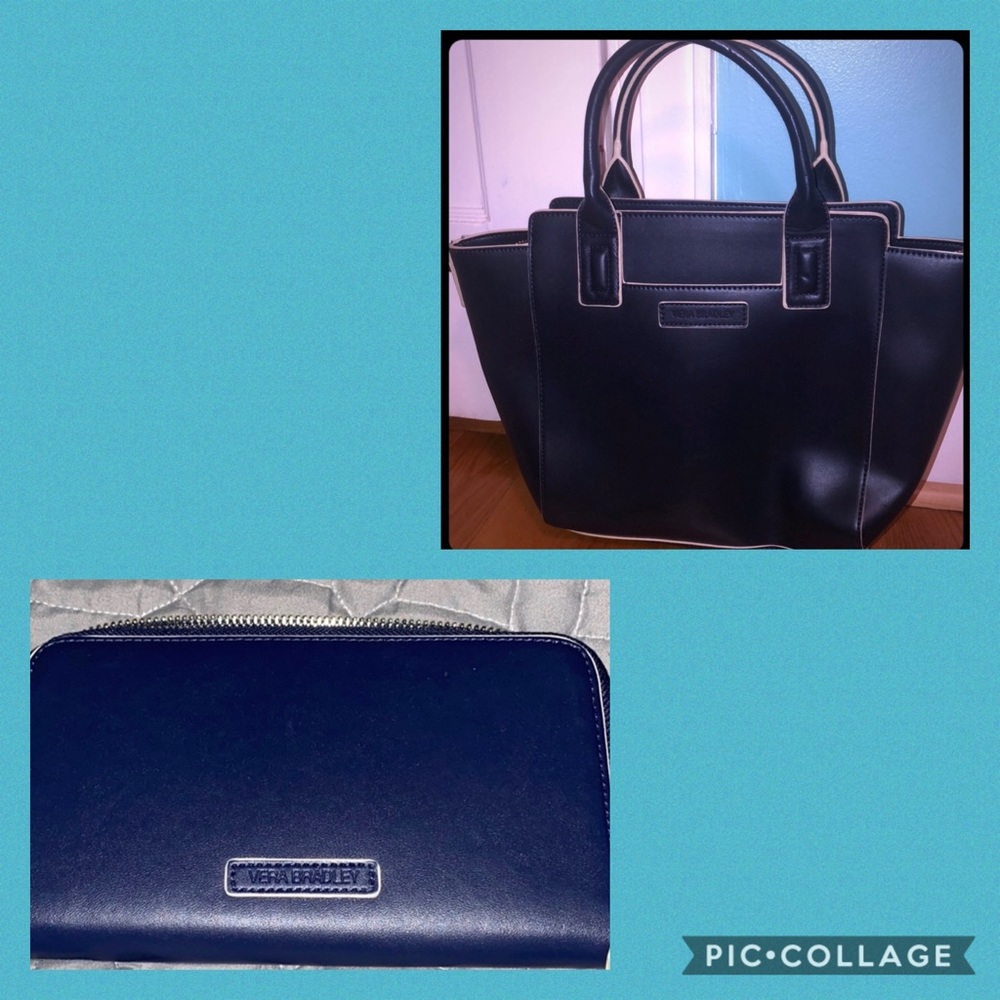 Vera Bradley handbag with matching wallet